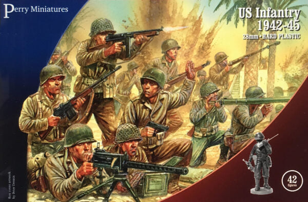 US WW2 INFANTRY 1942 -45 PERRY 28mm Wargame Miniatures