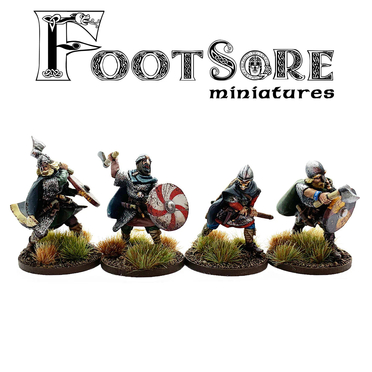 Barons War Footsore Late Saxon Huscarls with Hand Weapons 4