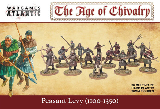 Footsore Barons War Peasant Levy 30 Plastic Figures WARGAMES ATLANTIC