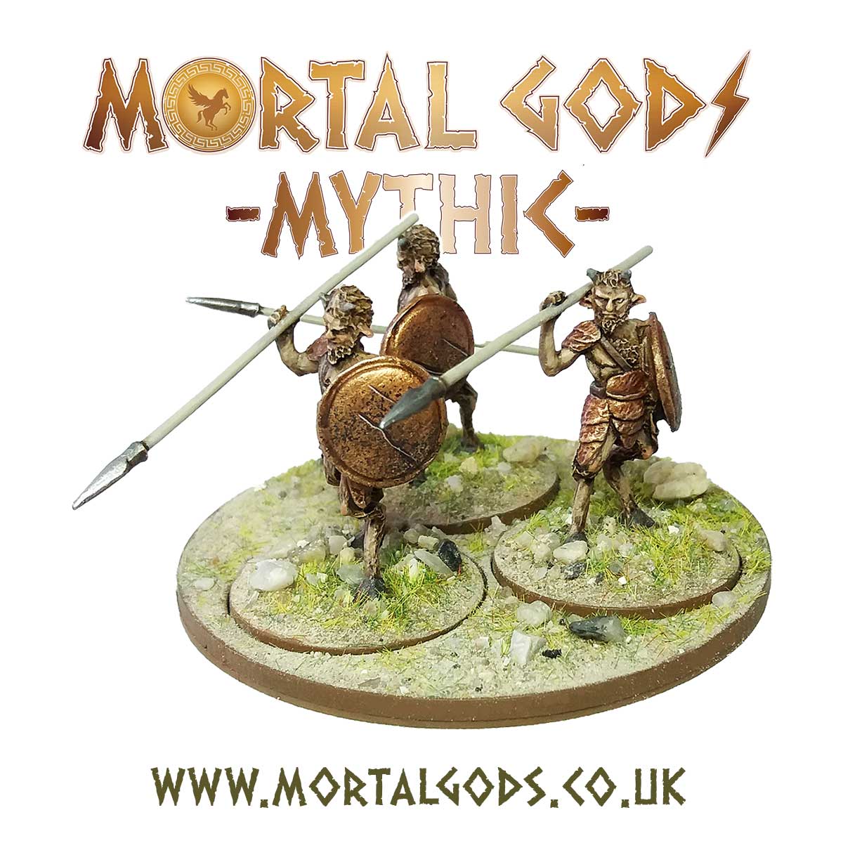 Footsore Mortal Gods Satyrs with Spears