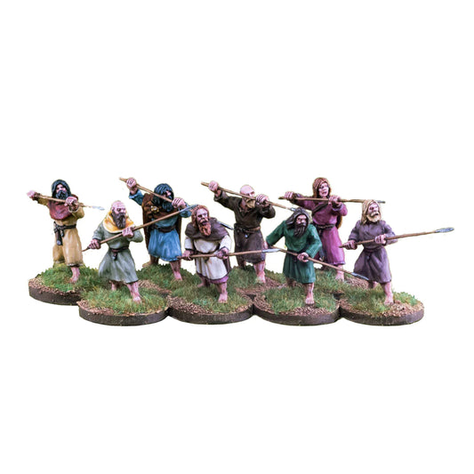 Baron's War Footsore Pict Scots Spearmen Attacking