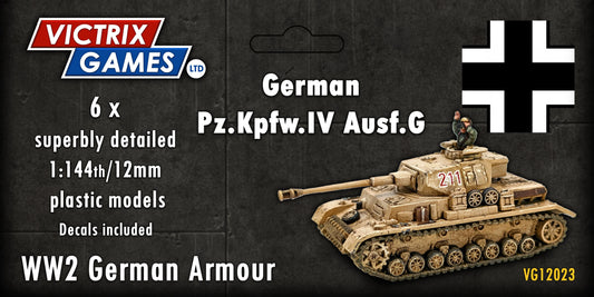 Victrix German Panzer IV G x 6 12mm WW2 VG12023