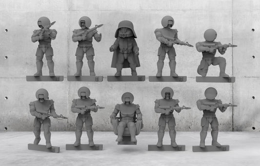 Big Mr Tong Spaceballs x 10 Xenos Rampant Scifi 28mm Wargame Miniatures 3d Prints