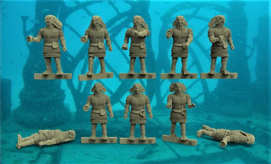 Big Mr Tong Dr Who Sea Devils x 10 Xenos Rampant Scifi 28mm Miniatures