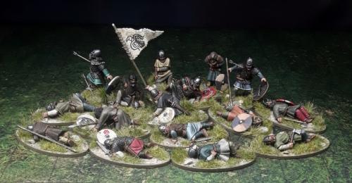 Einherjar Casualties x 4 Gripping Beast Saga Magic Ragnarok Miniatures 28mm