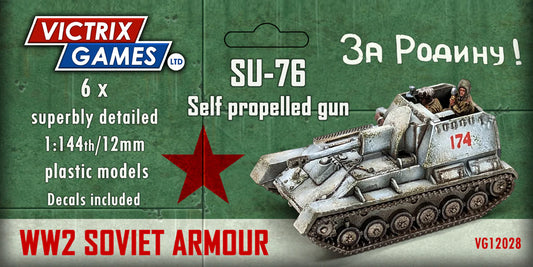 Victrix Soviet SU-76 x 6 12mm WW2 VG12028
