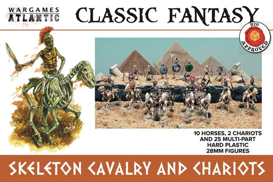 SKELETON CAVALRY AND CHARIOTS CLASSIC FANTASY WARGAMES ATLANTIC