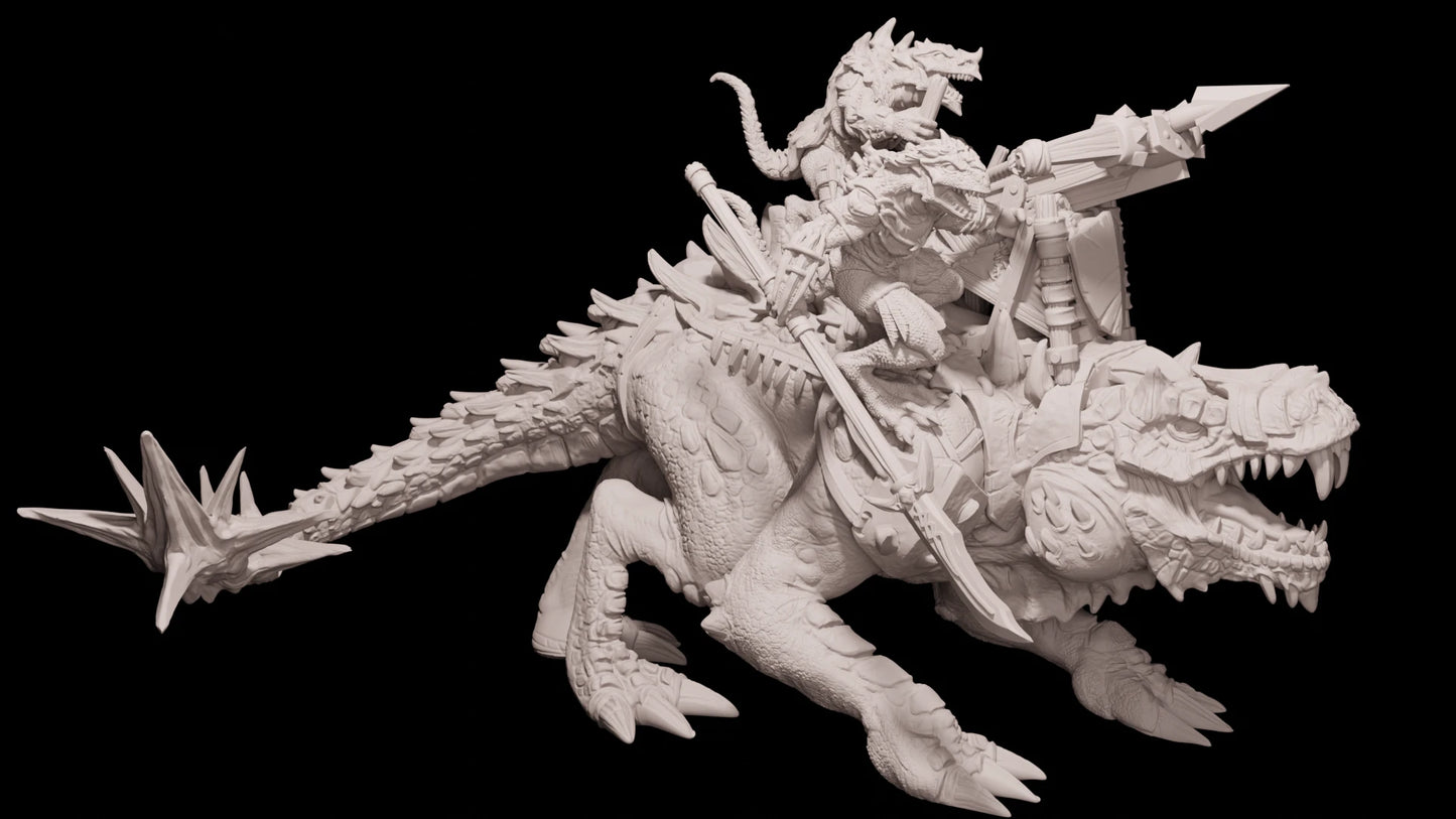 Mantic Vault Kings of War Salamander Ghekkotah Slasher 3D Print