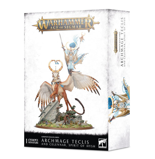 Lumineth Realm-Lords Archmage Teclis and Celennar Spirit of Hysh