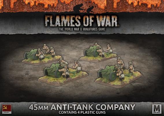 FOW Soviets 45mm Anti-Tank Company Mid-War (Plastic)