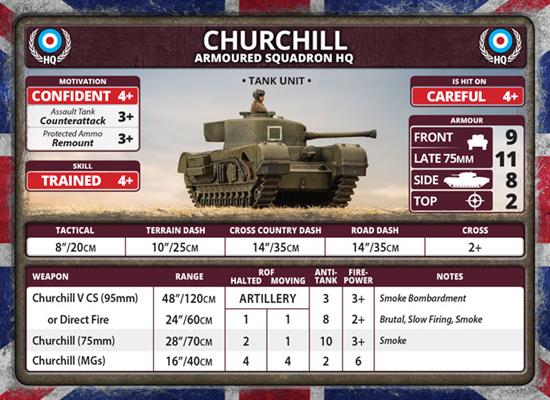 FOW British Churchill Armoured Troop British