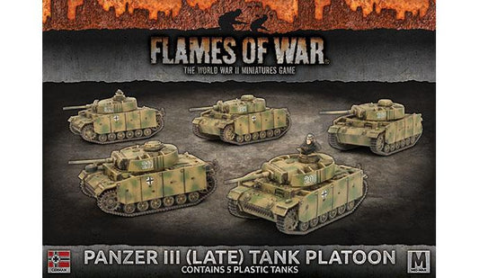 FOW German Panzer III (Late) Tank Platoon