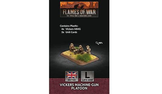 Flames of War British Vickers MMG Platoon