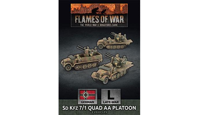 FOW German SdKfz 7/1 Quad AA Platoon