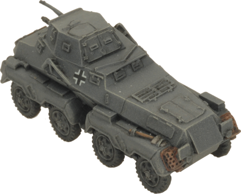 FOW German Cross Sd Kfz 231 Heavy Scout Troop