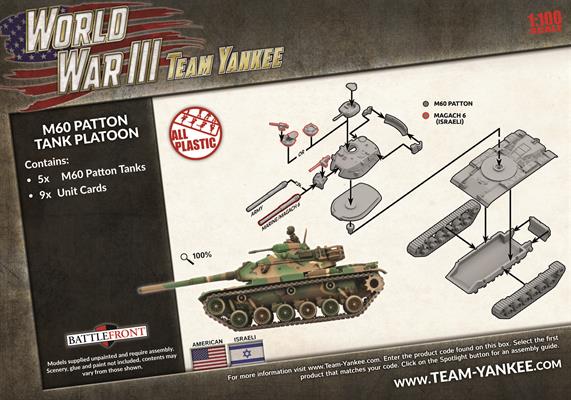 WWIII: Team Yankee American M60 Patton Tank Platoon