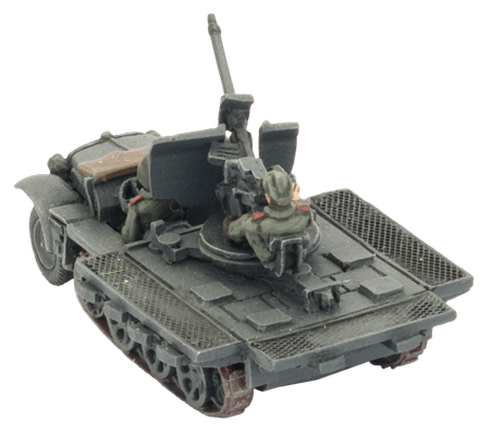 FOW German Cross Sd Kfz 10/4 Light AA Platoon