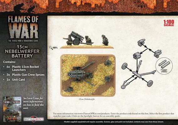 FOW German 15cm Nebelwerfer Battery