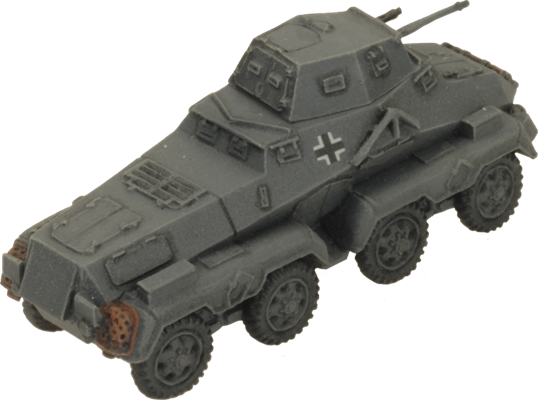 FOW German Cross Sd Kfz 231 Heavy Scout Troop