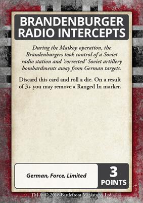Mid War - Iron Cross  Cards