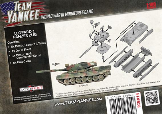 WWIII: Team Yankee NATO Leopard 1 Panzer Zug