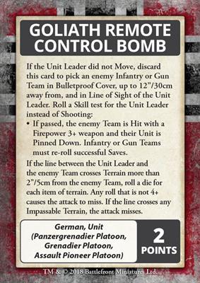 Mid War - Iron Cross  Cards