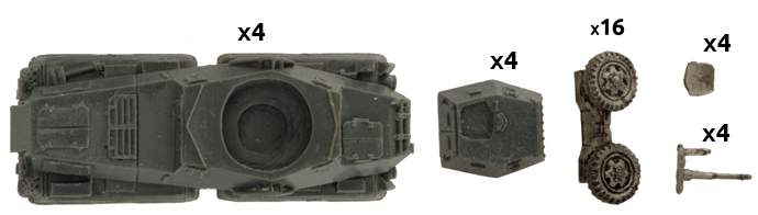 FOW German Cross Sd Kfz 231 Heavy Scout Troop