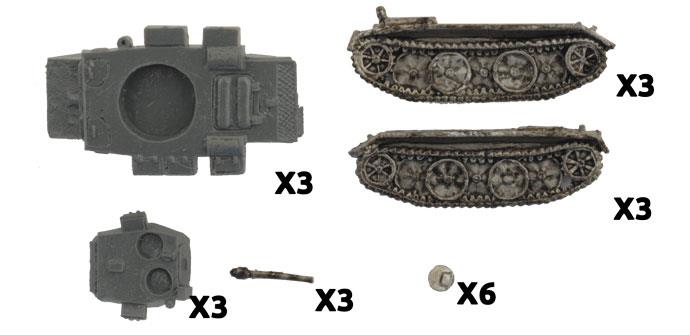 FOW German Panzer II (Luchs) Scout Troop