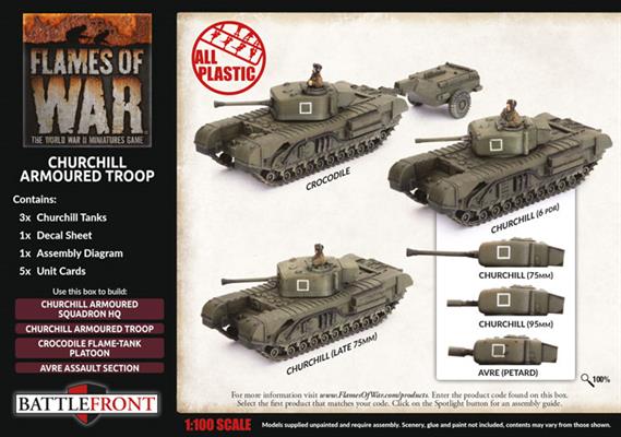 FOW British Churchill Armoured Troop British