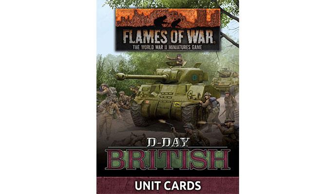 Flames of War D-Day British Cards