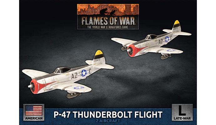 FOW American P-47 Thunderbolt Fighter Flight