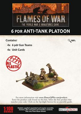 FOW British Anti-Tank Platoon 6pdr British