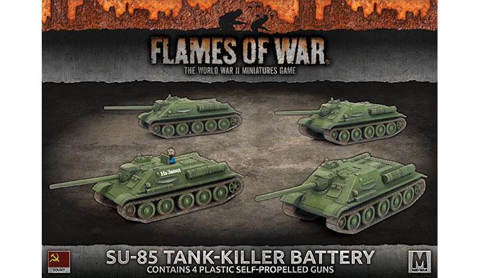 FOW Soviet SU-85 Medium SP Battery Mid-War