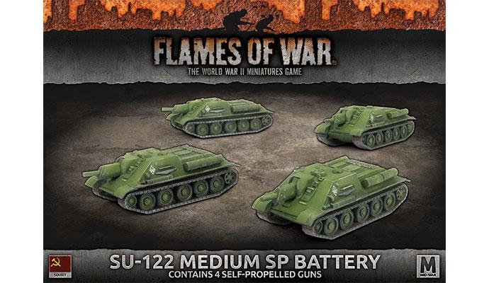 FOW Soviet SU-122 Medium SP Battery Mid-War
