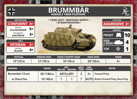 FOW German Brummbar Assault Tank Platoon (x2)