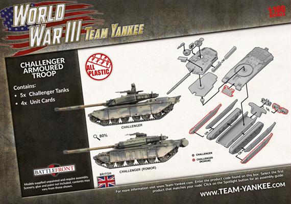 WWIII: Team Yankee British Challenger Armoured Troop