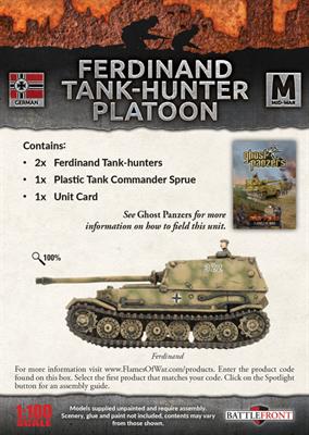 FOW German Ferdinand Tank Hunter Platoon