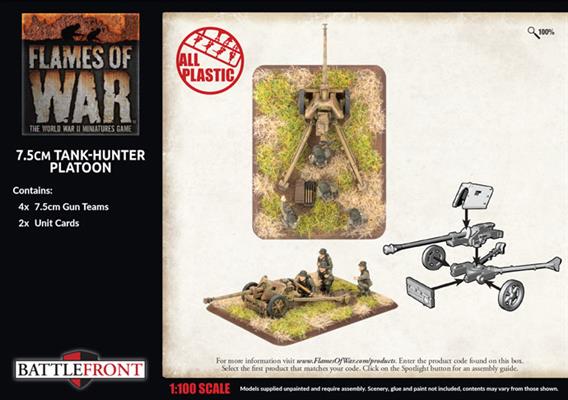 FOW German 7.5cm Tank Hunter Platoon