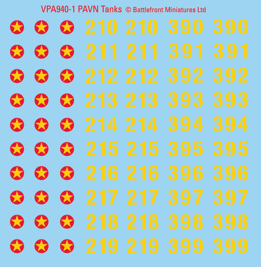 Nam PAVN Decal Sheets