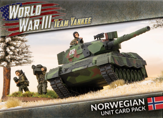 WWIII Team Yankee Norwegian Unit Cards