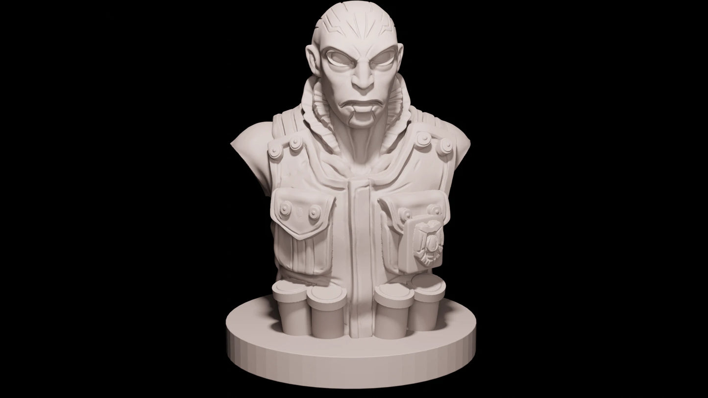 Mantic Vault Hellboy Busts x 4 40mm Wargame Abe Johann & Liz