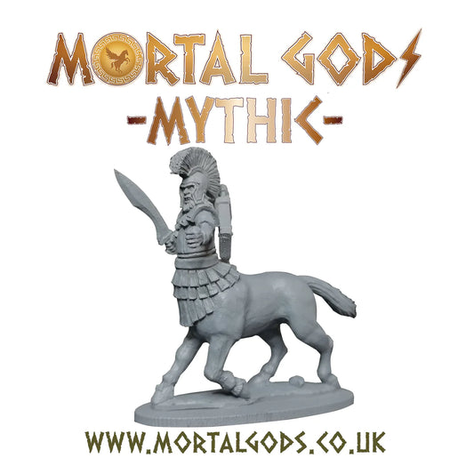 Footsore Mortal Gods Centaur Leader with Sword and Shield