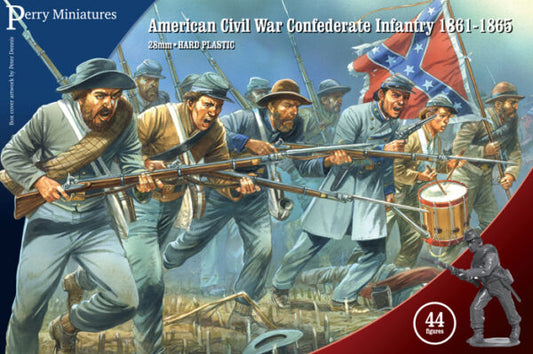 Perry American CIvil War Confederate Infantry 28mm Wargame ACW80