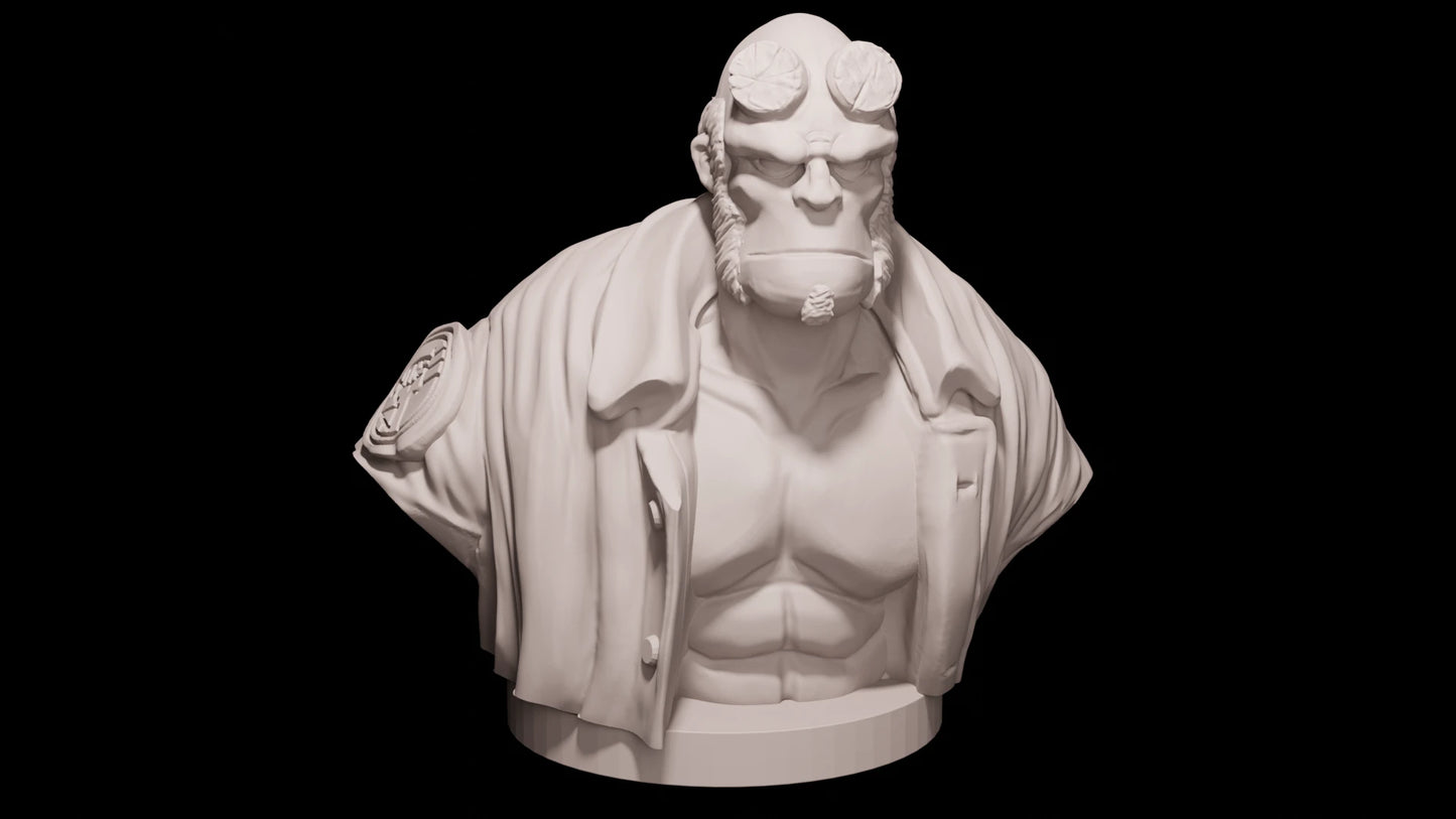 Mantic Vault Hellboy Busts x 4 40mm Wargame Abe Johann & Liz