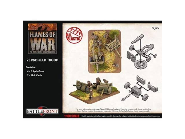 FOW British 25 PDR Field Troop