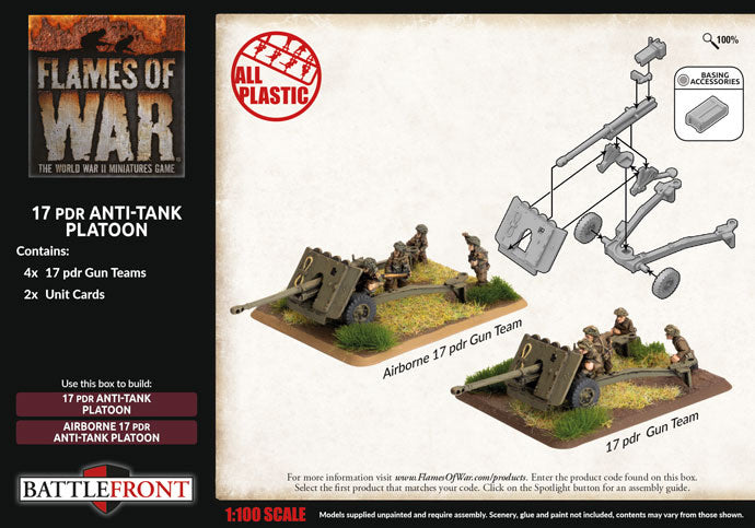 FOW British 17 pdr Anti-Tank Platoon