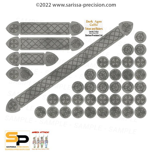 Saga Dark Ages Celtic Measuring Sticks and Tokens