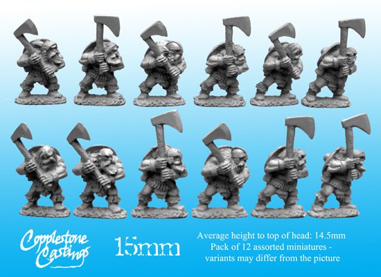 Copplestone 15mm Dwarf Axemen FM14