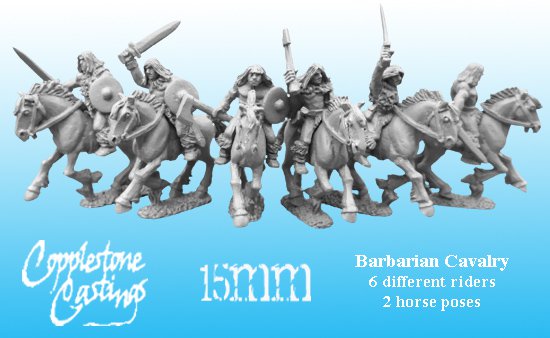 Copplestone 15mm Barbarian Cavalry FM21