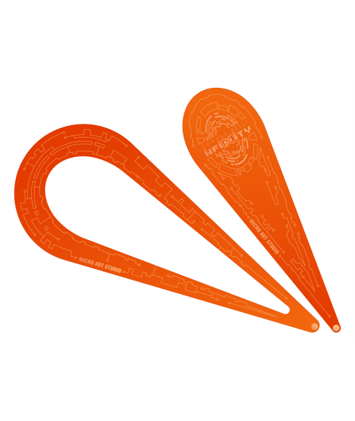 Infinity Teardrop Templates N5 (2) Fluorescent